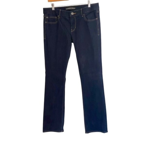 Express Barely Boot Low Rise Jeans 8 - Picture 1 of 5